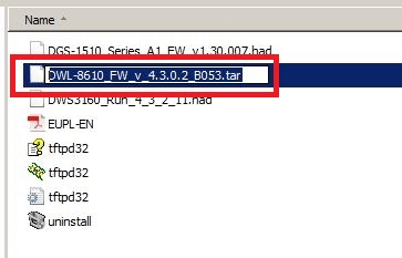 DWS 3160 Upgrade a Managed Access Point via tftp and SSH