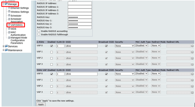 DWL-6700AP AP mode basic configuration