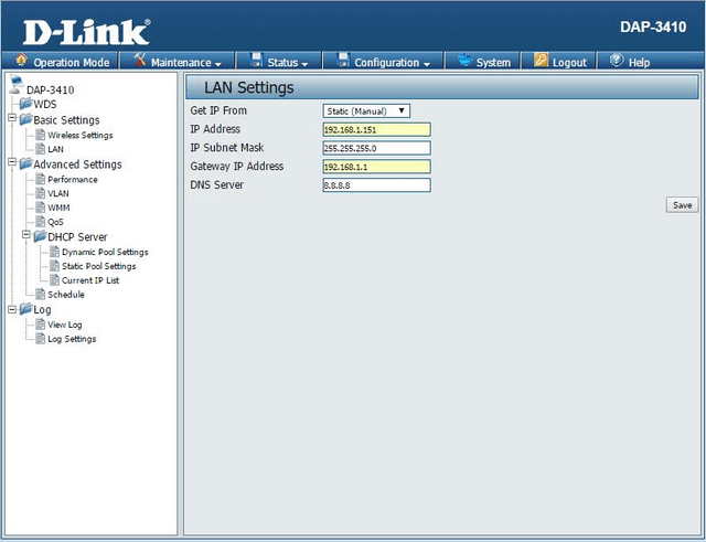 DAP 3410 How to setup WDS