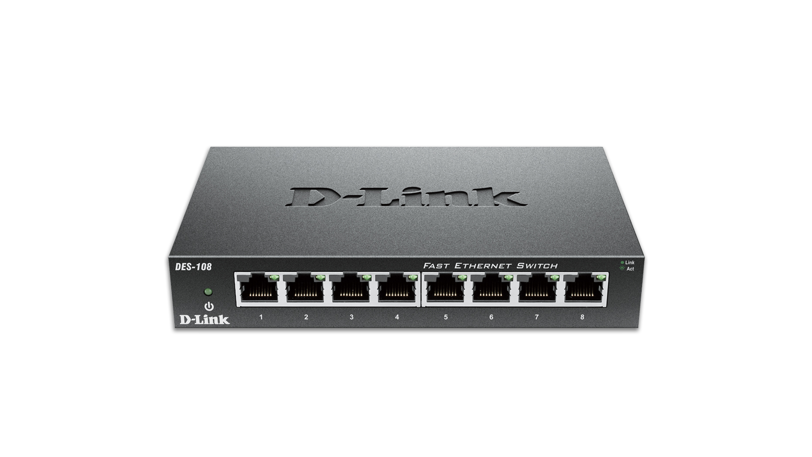 Network Switch Performance Fast DES-108 8-Port Fast Ethernet Unmanaged Desktop Switch | D-Link UK